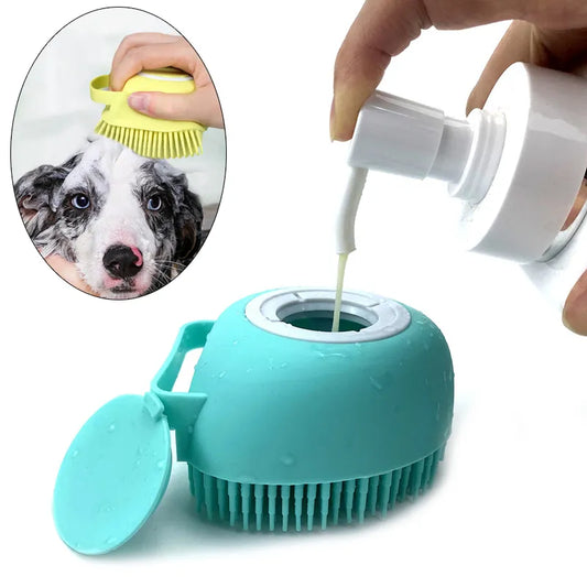 Soft Silicone Massager Brush for Pet Bath